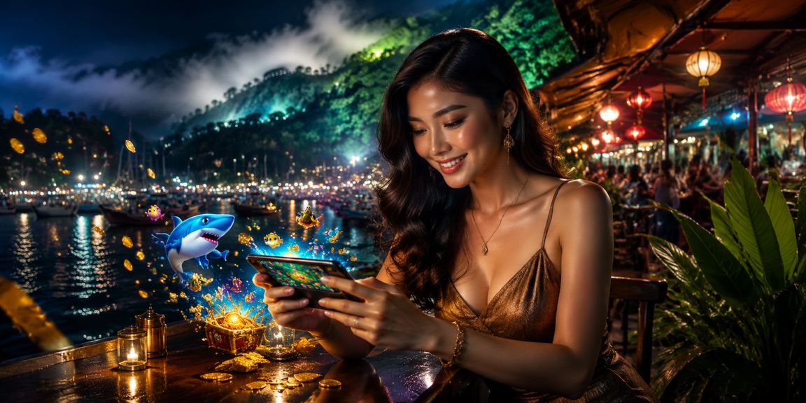 Pengguna Malaysia bermain permainan memancing dalam talian melalui platform 970 pada peranti mudah alih